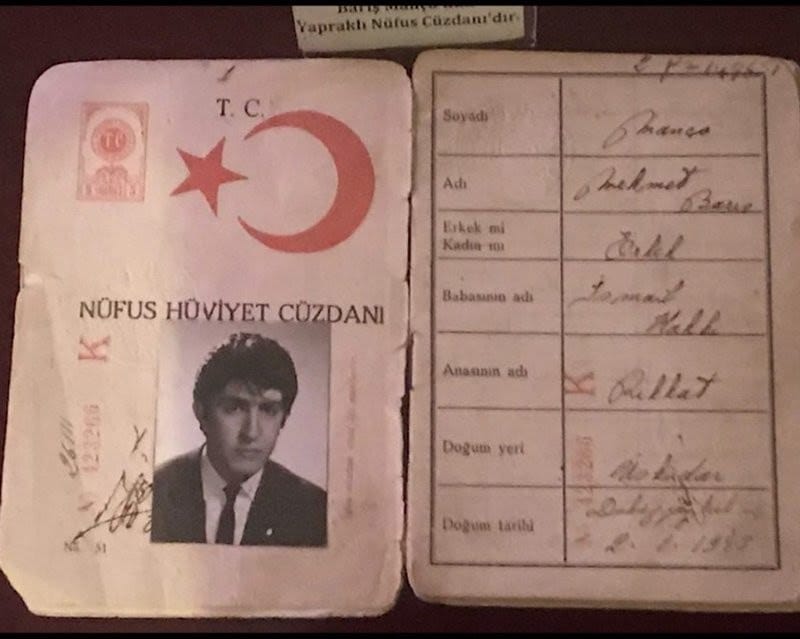 Tosun Yusuf Mehmet Barış Manço:) yazısından bir görsel